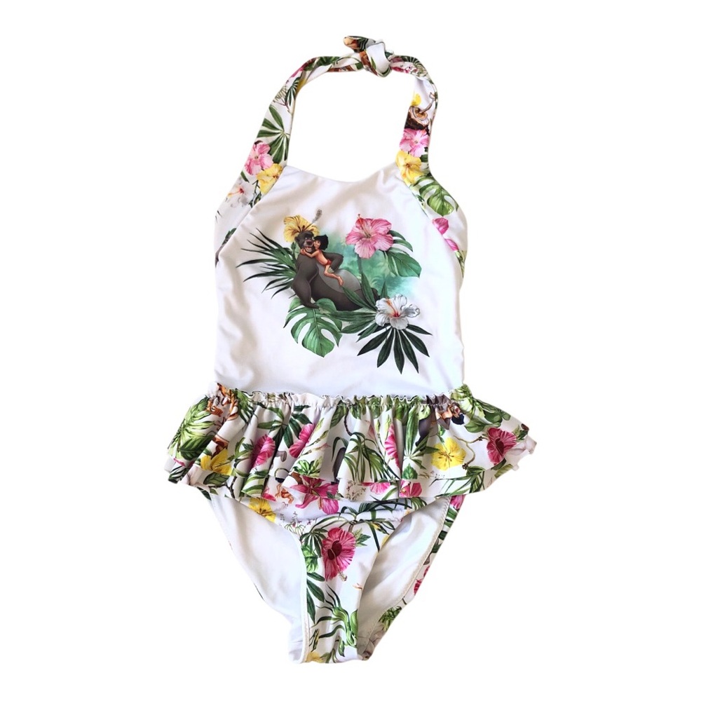 MonnaLisa Beach Jungle Book Floral Print Kids Swim One Piece 0-6 months